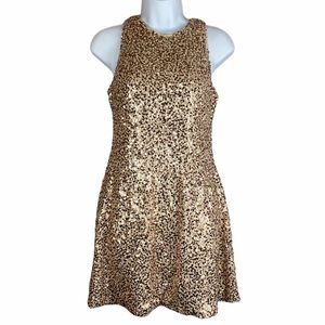 Dress the Population Rose Gold Sequins Dress